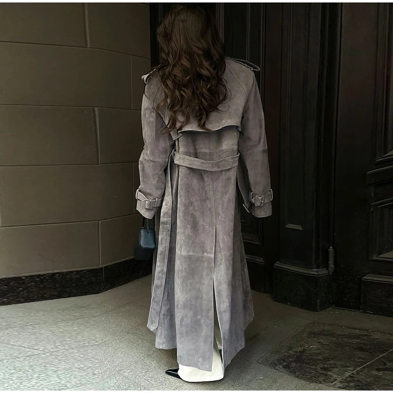 Tamara Suede Long Coat